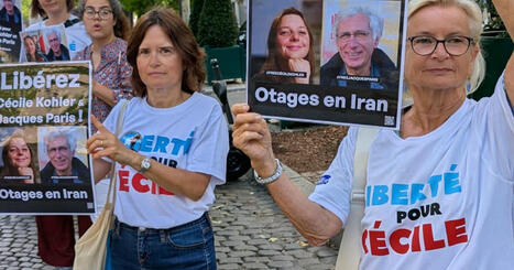 Paris. Devant l’ambassade d’Iran, ils réclament des preuves de vie de Cécile Kohler et son compagnon, portés disparus | @ZeHub | Scoop.it