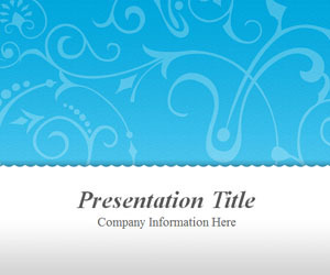 Vintage Floral Blue PowerPoint Template | Free Templates for Business (PowerPoint, Keynote, Excel, Word, etc.) | Scoop.it