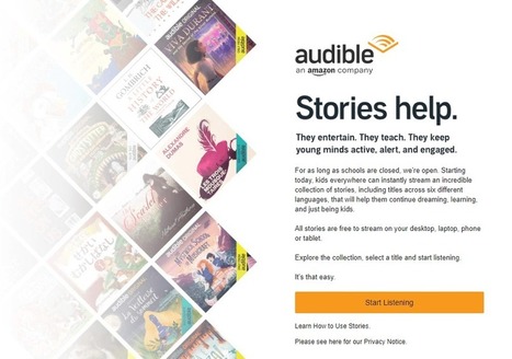 Audible Stories, audiolibros infantiles gratis mientras estén cerrados los colegios | Educación, TIC y ecología | Scoop.it