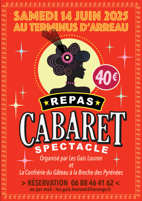 Repas cabaret à Arreau le 14 juin | Vallées d'Aure & Louron - Pyrénées | Scoop.it