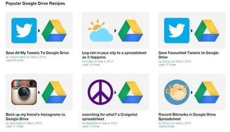IFTTT int&egrave;gre Google Drive et du coup devient une solution Pro | R&eacute;seaux et m&eacute;dias sociaux, veille, technique et outils | Scoop.it