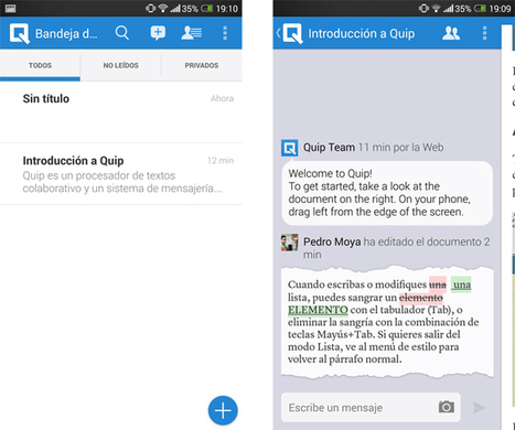 Quip para Android. Llega el procesador de textos colaborativo | TIC & Educación | Scoop.it