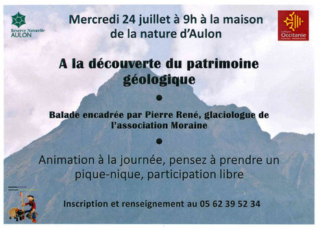 Découvrez le patrimoine géologique sur le secteur d'Aulon le 24 juillet | Vallées d'Aure & Louron - Pyrénées | Scoop.it