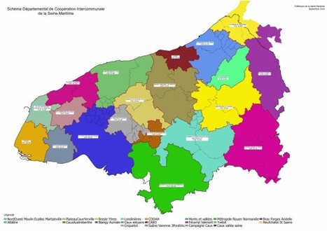 La Seine-Maritime adopte sa nouvelle carte des intercommunalités et dit « oui » au futur pôle métropolitain de l’estuaire de la Seine | Veille territoriale AURH | Scoop.it