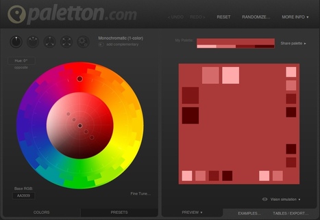 Paletton - Choisir les couleurs de sa charte graphique | Infographie et présentation.. numériques | Scoop.it
