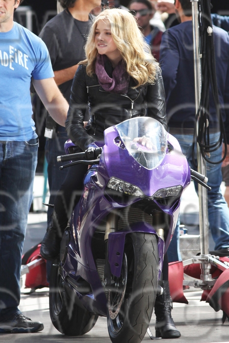 Movie Ducati | Kick-Ass 2 On Set Photos Featuring Purple Panigale | Shockya.com | Ductalk: What's Up In The World Of Ducati | Scoop.it