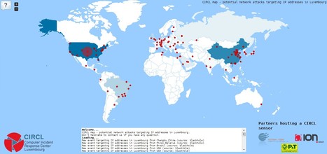 CIRCL map - potential network attacks targeting IP addresses in Luxembourg | Luxembourg (Europe) | Scoop.it