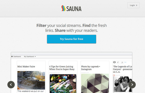 Find, Curate And Share Your Favorite Content With This Social Curation Tool: Sauna | digital marketing strategy | Scoop.it