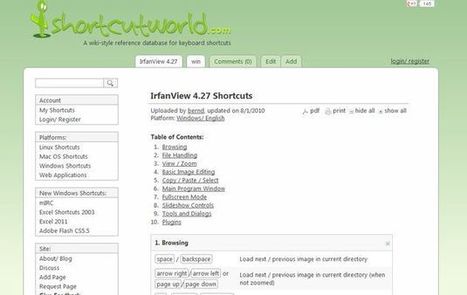 Shortcutworld: un wiki con atajos de teclado de aplicaciones web, Windows, Linux y Mac | Mundo WIKI | Scoop.it