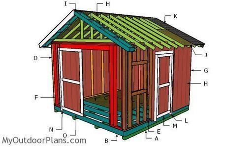 12x12 gable shed roof plans myoutdoorplans