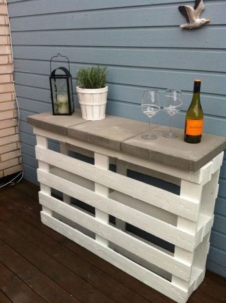 Easy DIY project : pallet outdoor bar | 1001 Pallets ideas ! | Scoop.it