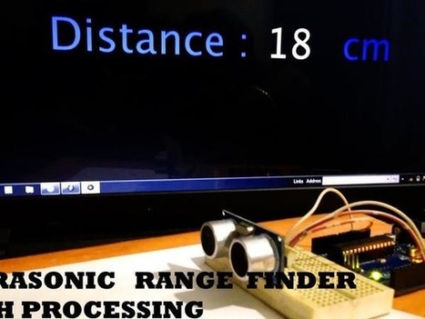 Ultrasonic Rangefinder with Processing and Arduino | #Coding #Maker #MakerED #MakerSpaces | 21st Century Learning and Teaching | Scoop.it