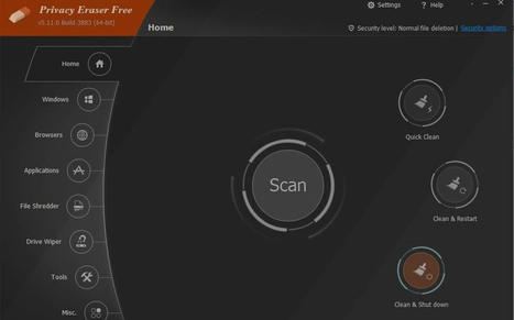 Privacy Eraser Free : un logiciel gratuit pour protéger votre vie privée et nettoyer toutes vos traces | Freewares | Scoop.it