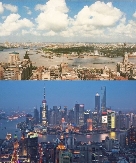 Shanghai: 1990 vs. 2010 | Stage 5  Changing Places | Scoop.it