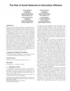 Role of Social Networks in Information Diffusion | Digital Curation in Education | Scoop.it