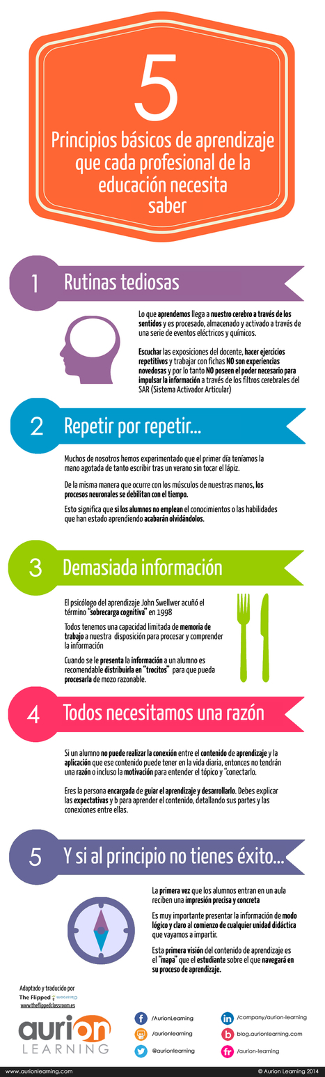 5 Principios básicos de aprendizaje que cada profesional de la educación necesita saber | The Flipped Classroom | Educación Siglo XXI, Economía 4.0 | Scoop.it