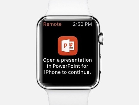 Control PowerPoint Presentation With Apple Watch | Business and Productivity Tools | Scoop.it
