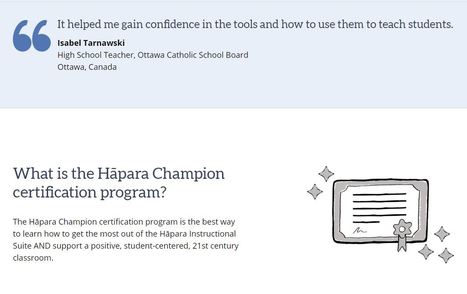 Hapara Champions - Get Certified - nice to see #ocsb educators referenced on the Hapara site!  | Education 2.0 & 3.0 | Scoop.it