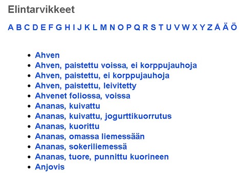 Ruokalista, ruokasanat | 1Uutiset - Lukemisen tähden | Scoop.it