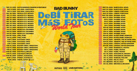 Bad Bunny has sold more than 2.6m tickets for his latest tour | Live Music Industry News | Scoop.it