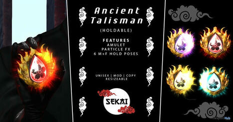 Ancient Talisman August 2025 Gift by +SEKAI+ | Teleport Hub - Second Life Freebies | Second Life Freebies | Scoop.it