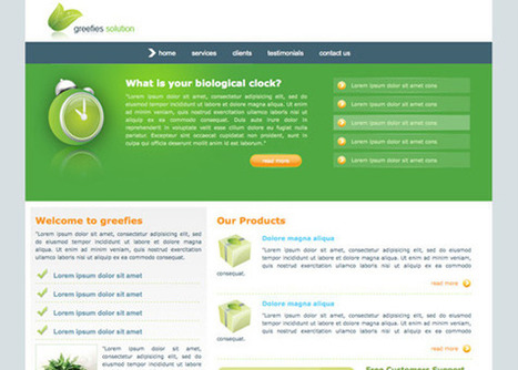 20+ free green CSS templates | web3mantra | Website template | Scoop.it