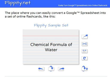Flippity.net: Easily Turn Google Spreadsheets into Online Flashcards | Education 2.0 & 3.0 | Scoop.it