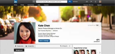 Les profils #LinkedIn s’offrent un nouveau #design | Social media | Scoop.it