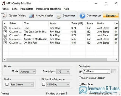 MP3 Quality Modifier : un logiciel portable pour réduire le poids de vos MP3 | Freewares | Scoop.it