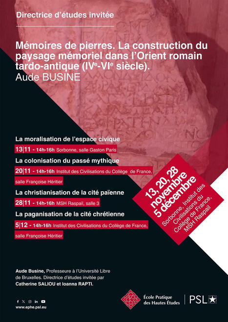 M&eacute;moire de pierres. Conf&eacute;rences d'Aude BUSINE | - Lettre d'information Orient & M&eacute;diterran&eacute;e - | Scoop.it
