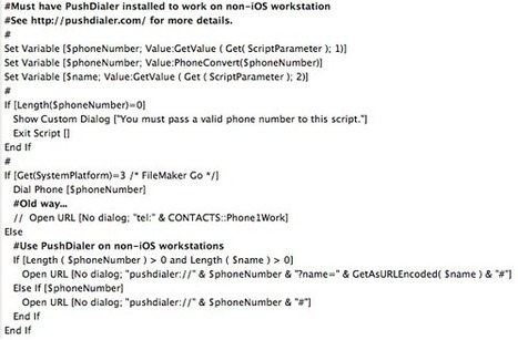 Dialing Your Phone From FileMaker | Filemaker Info | Scoop.it