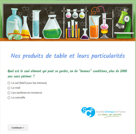 Quizz : nos produits de table et leurs particularités | Prévention du risque chimique | Scoop.it