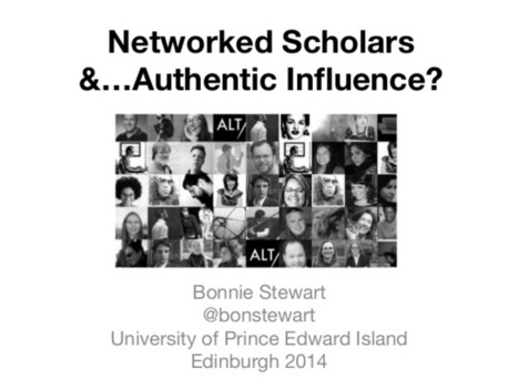 Networked Scholars &...Authentic Influence? | Creating Connections | Scoop.it