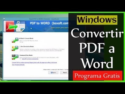 Como Convertir PDF a documentos de Word Gratis | @Tecnoedumx | Scoop.it