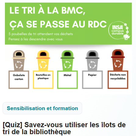 Bibliothèque au cœur d’un éco-campus : exemple à l’INSA Lyon | L'actualité des bibliothèques | Scoop.it