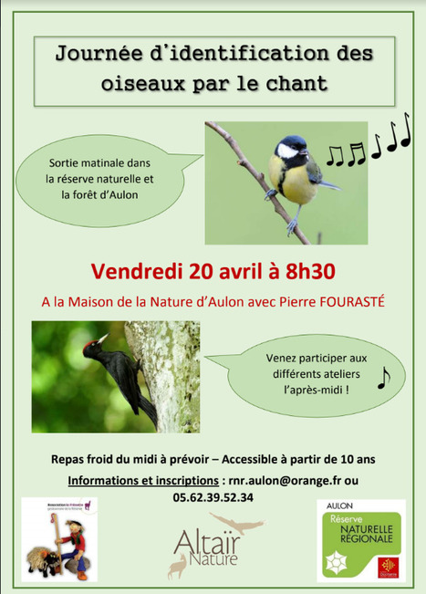 Identifier les oiseaux par leur chant à Aulon le 20 avril | Vallées d'Aure & Louron - Pyrénées | Scoop.it