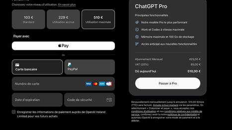 Le nouvel abonnement ChatGPT Pro va vous co&ucirc;ter cher... mais il en vaut peut-&ecirc;tre la peine | Intelligence artificielle | Scoop.it