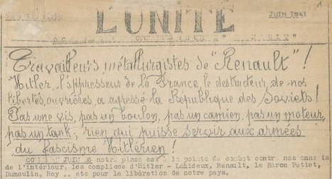 La presse de la Résistance dans Gallica | infos-web | Scoop.it