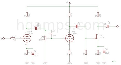 Low voltage tube preamp - H&G Amplifiers | DIY Music & electronics | Scoop.it