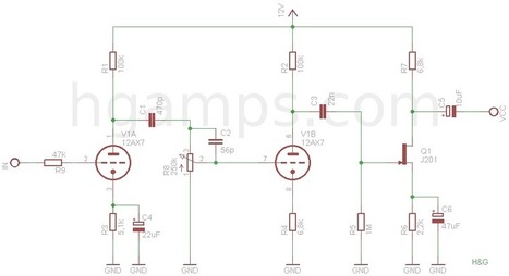 Low voltage tube preamp - H&G Amplifiers | DIY Music & electronics | Scoop.it
