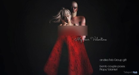 My Dear Valentine Bento Couple Pose February 2018 Group Gift by Andika | Teleport Hub - Second Life Freebies | Teleport Hub | Scoop.it