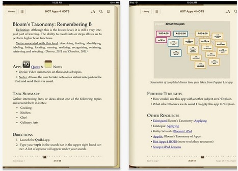Teacher's Guide to Using Free iPad Apps to Support Higher Order Thinking Skills | Android and iPad apps for language teachers | Scoop.it