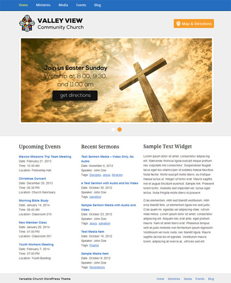 Versatile Church Theme for WordPress | Vandelay Design Blog | Wordpress templates | Scoop.it