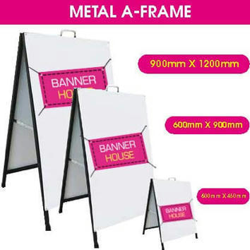Advertise your business with Custom Metal A Frame and Sandwich Sign | Creative Signage & Innovative Printing Trends | Scoop.it