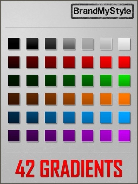 1000+ Free Photoshop Gradients for Designers | photoshop ressources | Scoop.it