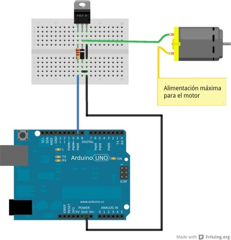 Control de motor CC con un transistor y Arduino. | TECNOLOGÍA_aal66 | Scoop.it