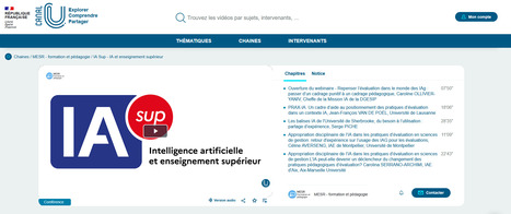 IA Sup - Impact de l&rsquo;IA sur les pratiques d&rsquo;&eacute;valuation | Canal U | Intelligence artificielle g&eacute;n&eacute;rative et p&eacute;dagogie | Scoop.it