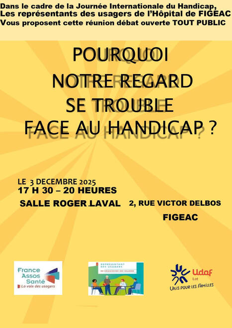 Journée internationale du handicap - le 3 décembre à Figeac (46) | Fibromyalgie Actualités | Scoop.it
