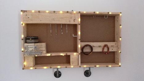 Industrial Style Jewel Holder from Pallets | 1001 Pallets ideas ! | Scoop.it