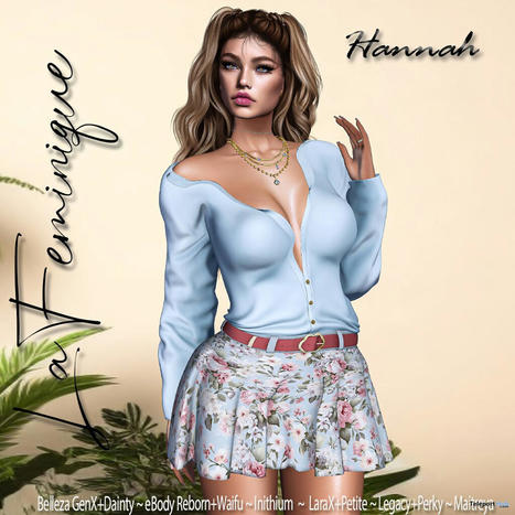 Hannah Outfit April 2024 Group Gift by La Feminique | Teleport Hub - Second Life Freebies | Second Life Freebies | Scoop.it